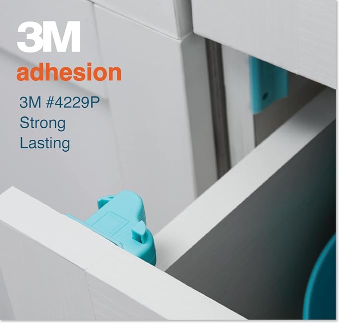 Ergonomic Magnetic Keys - RovingCove Universal Magnet Key for Cabinet Drawer Locks, Patented One-Handed Operation, Ivory White, 2 Ring Keys