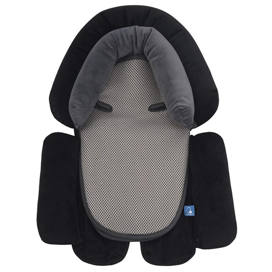 COOLBEBE Upgraded 3-in-1 Babybody Support for Newborn Infant Toddler - Extra Soft Car Seat Insert Cushion Pad, Perfect for Carseats, Strollers, Swings, Black