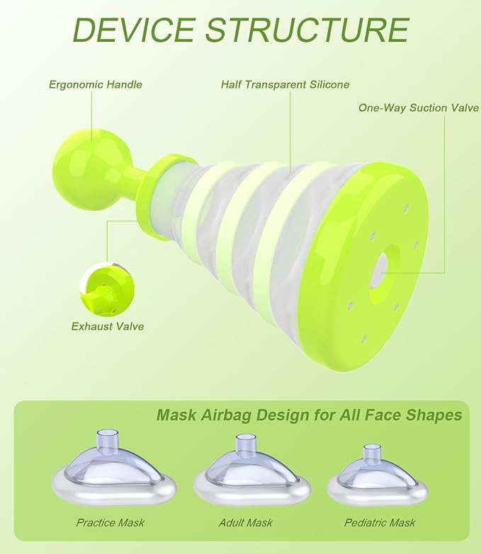 Choking Rescue Device, Anti Choking Device for Kids and Adults, Portable First Aid Choking Rescue, Airway Suction Device for Children and Adults - Home Kit