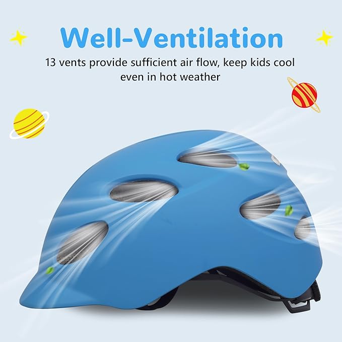 Kids/Youth Bike Helmet for Boys Girls and Teens, Adjustable and Multi-Sport for Bicycle, Kick Scooter, Skateboard, Roller/Inline Skate