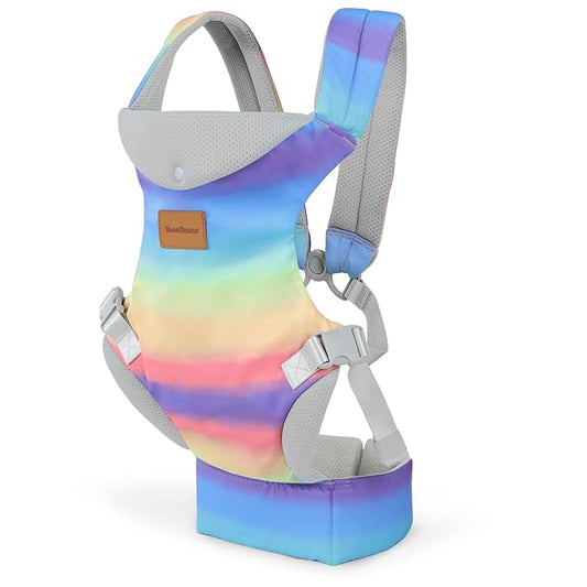 Baby Carrier Newborn to Toddler, Ergonomic Adjustable Toddler Carriers for 7-66 Lbs, Cozy Lightweight Infant Carrier with Neck Support, Baby Holder Carrier with Lumbar Support for Mom Dad