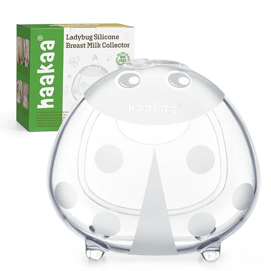 haakaa Ladybug Breast Milk Collector Breast Shells Milk Saver Nursing Cups for Large Milk Supply, Replace Disposable Breast Pads, Reusable & Wearable (150ml, 1 Pc)