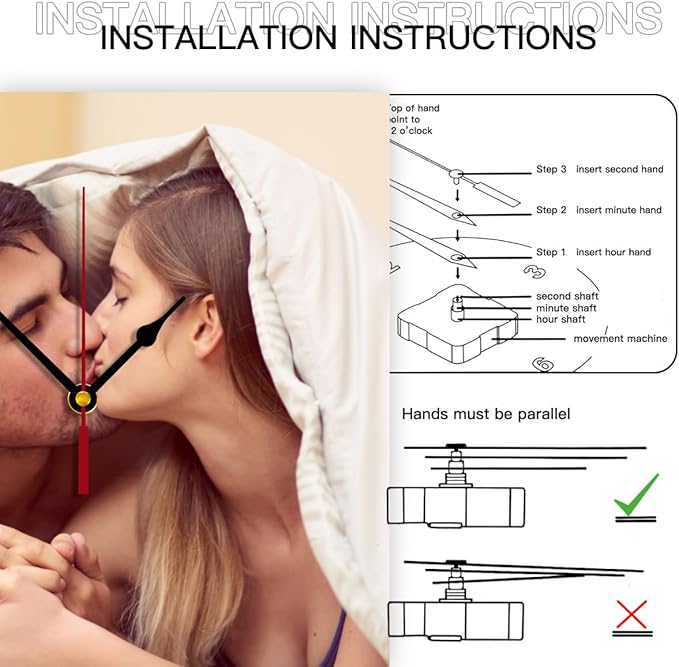 Generic Custom Clocks for Walls Personalized Clocks with Photo Text Logo That PVC Customized Round Silent Clock for Living Room Family Friends Gifts, 10inch-25cm