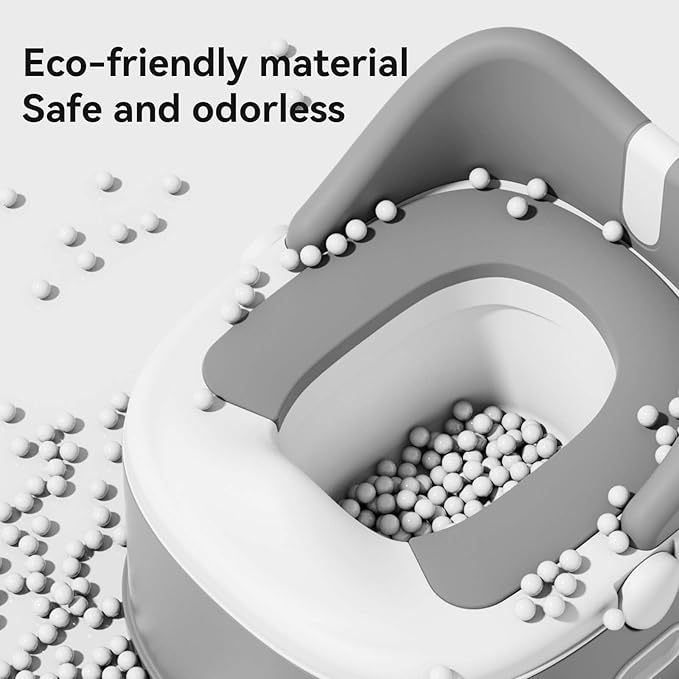 3 in 1 Toddler Potty Training Toilet Seat Potty Seats with Steps Ladder foldable Potty Train Chair Adapter for Toddlers Kids Boys Girls Child Baby Must Haves Step Stool Essentials Portable Stairs