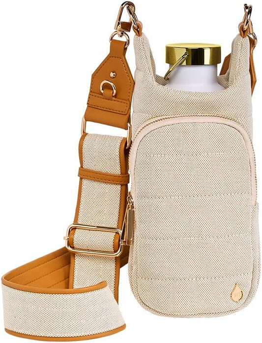 WanderFull® Original HydroBag® Collection, Water Bottle Holder w/Strap & Phone Pocket, Hands-Free Crossbody Water Bottle Bag