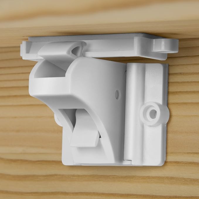 Vmaisi Adhesive Magnetic Locks for Cabinets & Drawers (24 Pack and 4 Keys + Cradle)