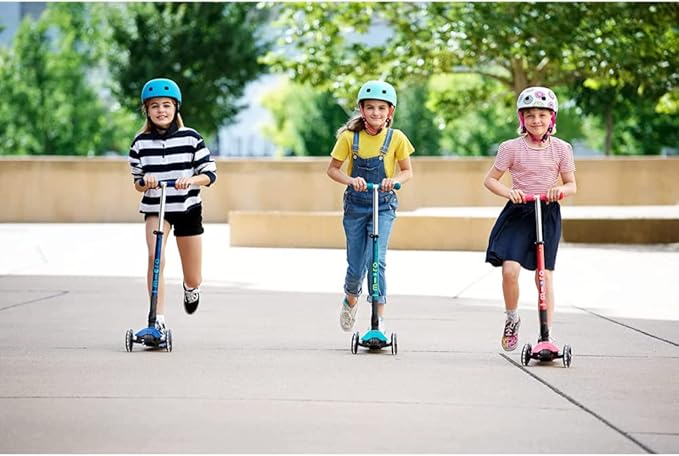 Micro Kickboard - Maxi Deluxe Foldable LED - Three Wheeled, Lean-to-Steer, Fold-to-Carry Swiss-Designed Micro Scooter for Kids with Motion-Activated Light-Up Wheels for Ages 5-12