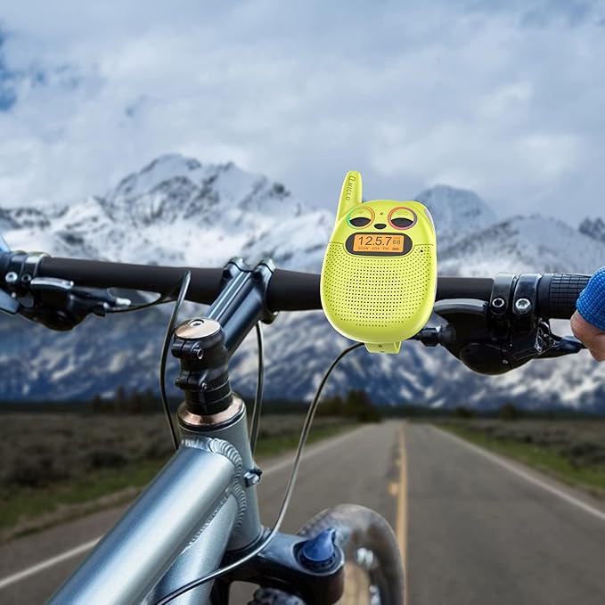 Qniglo Walkie Talkies for Kids Rechargeable 2 Pack,Christmas Birthday Gifts Toys for Age 3-12 Boys Girls, Long Range Kids Walky Talky with FM Radios for Family Adventure Camping Hiking Spy Games