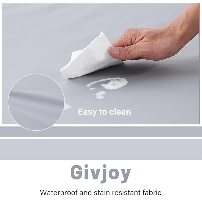 Baby Play Mat 48"x48" – Thick, Non-Slip Foam Mat for Babies and Toddlers. Foldable, Scrubbable, Odorless, and Soft, Ideal for Playpens, Crawling, and Indoor Playtime-Grey