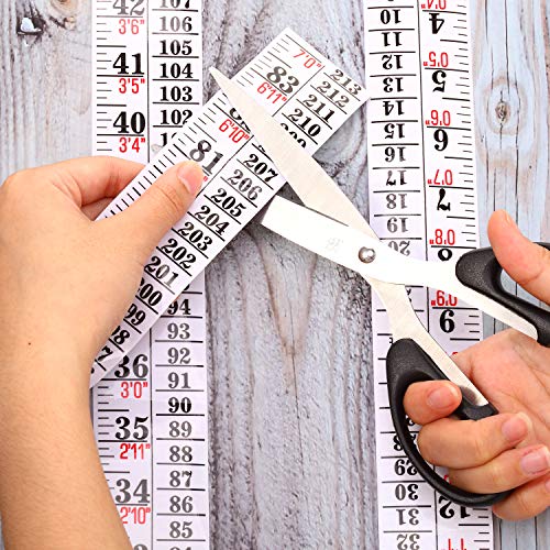 Tatuo Growth Chart Wall Labels Height Indicator Tape Ruler Growth Chart Decor Height Indicator Adhesive Ruler for Home Room Measuring(White)