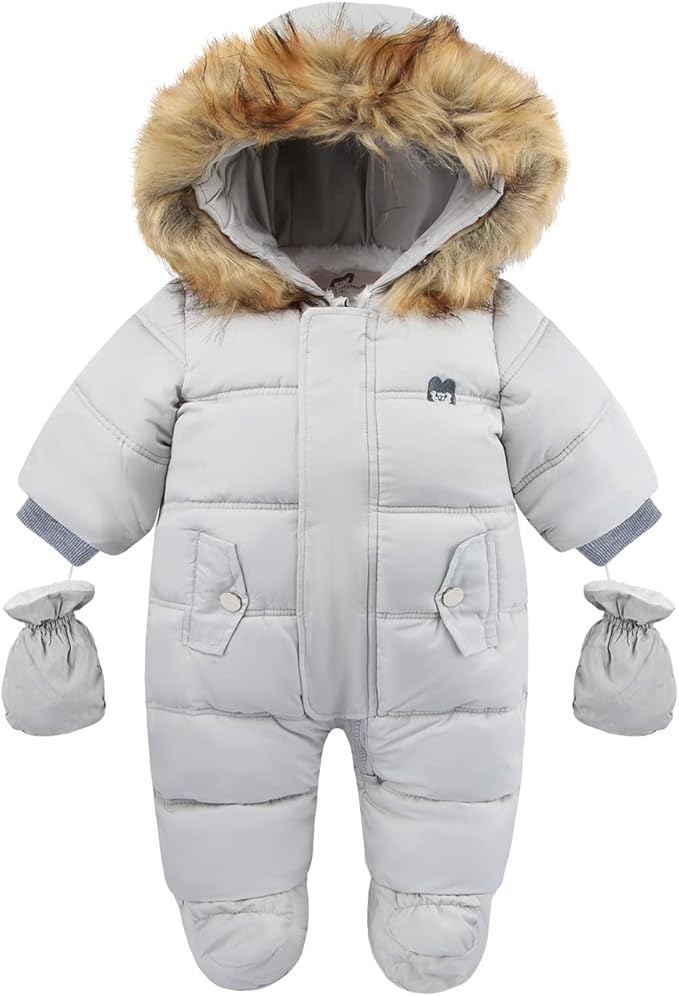 Baby Girl Winter Snowsuit Toddler Jacket Clothes For Boy Infant Jumpsuit Hoodied