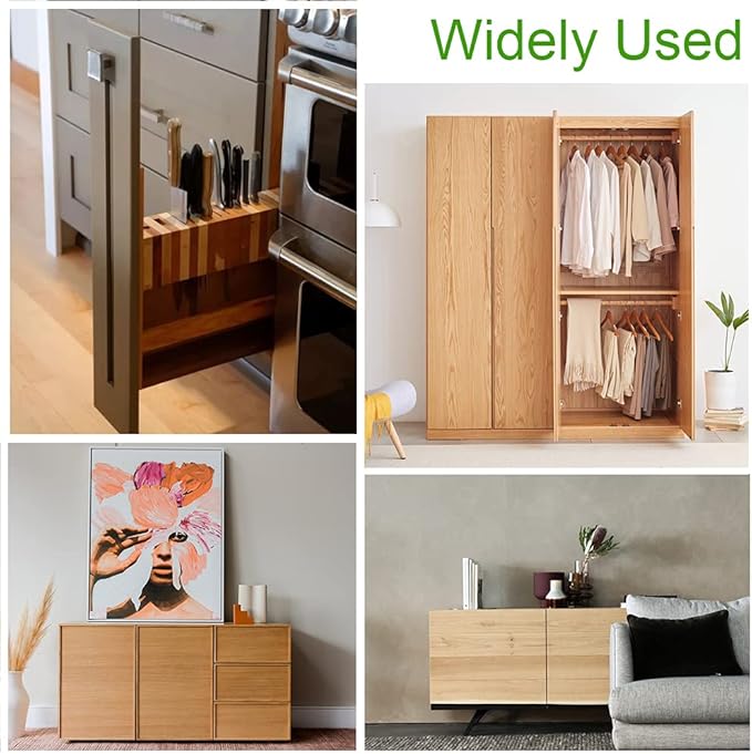 12Pack Magnetic Touch Push to Open Door Latch for Heavy Duty Door Push Release Latch Kitchen Drawer Push Catch Pop Out Latch Kitchen Closet Door Closing (Brown)