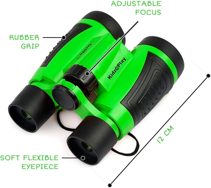 Adventure Kidz Outdoor Exploration Kit, Children’s Binoculars with Case, Flashlight, Compass, Whistle, Magnifying Glass, Backpack. Great Kids Gift Set for Camping, Hiking, STEM and Pretend Play