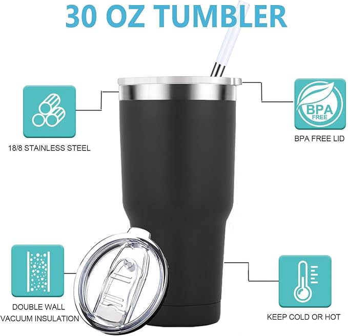 Mamihlap Hubby & Wifey Est 2025 Travel Mug 30oz Tumbler.Valentine’s Day Gifts.Anniversary Wedding Engagement Gifts.Gift for Couple Her Him Bridal Shower Husband Wife Newlywed Couple.(Black&White)