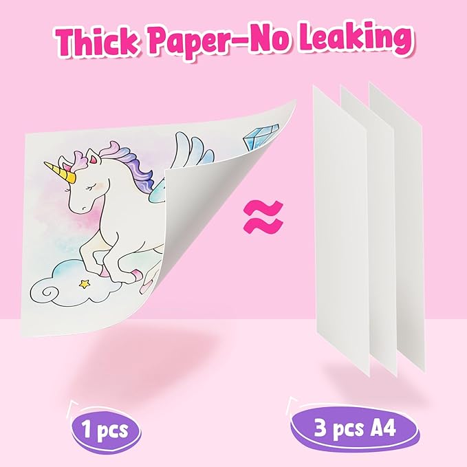 JoyCat Paint with Water Coloring Books, Art & Craft Activity, Princess No Mess Art for Kids Ages 4-8, Craft Kits & Supplies, DIY Creative Activity, Presents for Girls & Boys