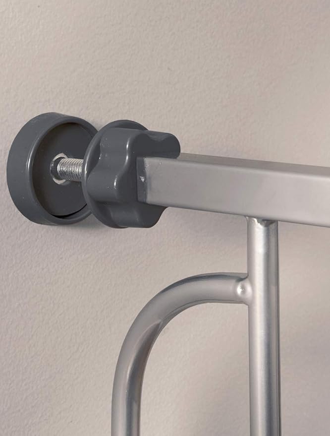 Regalo Easy Step Extra Tall Walk Thru Baby Gate, Bonus Kit, Includes 4-Inch Extension Kit, 4 Pack of Pressure Mount Kit and 4 Pack of Wall Mount Kit, Platinum