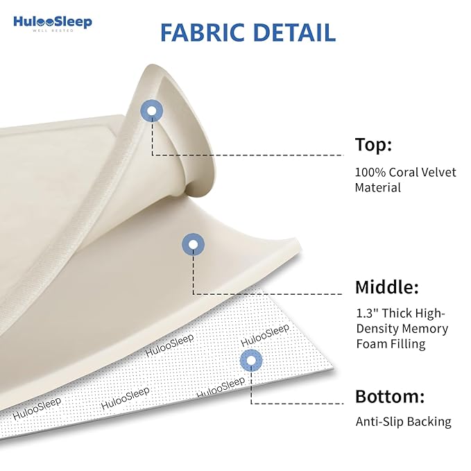 Baby Play Mat for Floor,1.3" Thick Memory Foam Tummy Time Mat for Toddlers,Infants,Kids,Water-Repellent Soft Nursery Rug,Extra Large Non Slip for Crawling&Yoga,Tatami Style for Living Room(Cream)