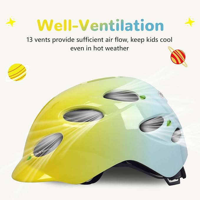 Kids/Youth Bike Helmet for Boys Girls and Teens, Adjustable and Multi-Sport for Bicycle, Kick Scooter, Skateboard, Roller/Inline Skate