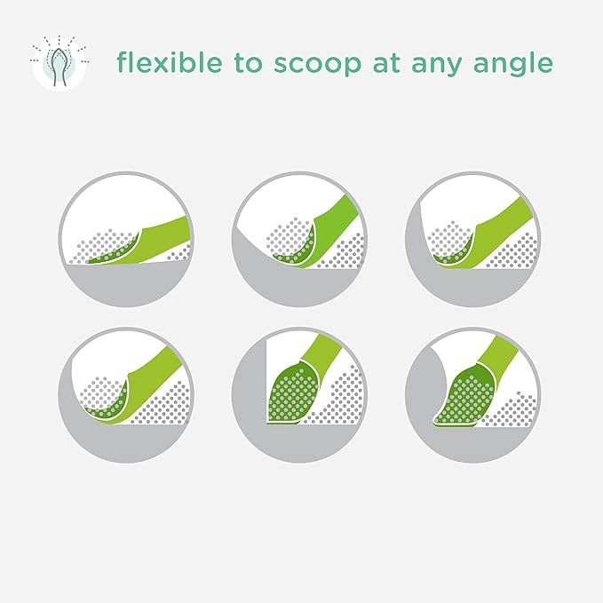 Olababy 100% Silicone Soft-Tip Training Spoon for Baby Led Weaning 2pack (Pearl/Blueberry)