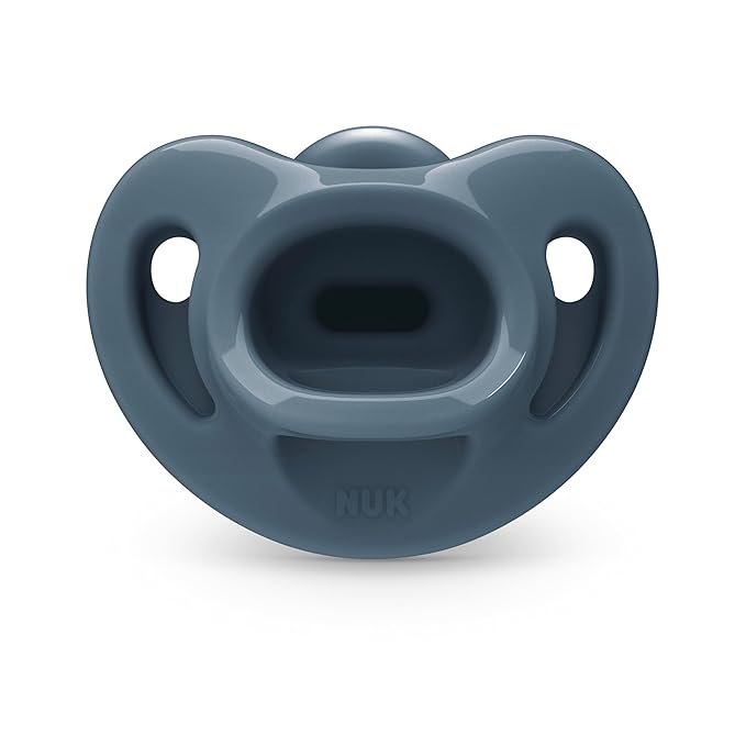 NUK Timeless Comfy Pacifier | 100% Silicone, One-Piece Design | BPA-Free, Gentle on Baby’s Skin | 5-Pack, for 0-6M