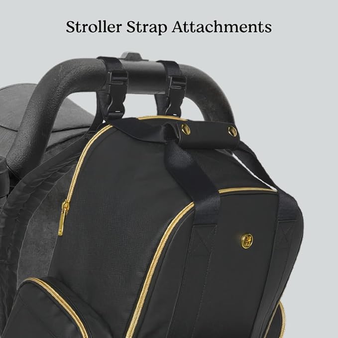 Huggies Signature Hug Pack Diaper Backpack, Cognac Leather, O/S