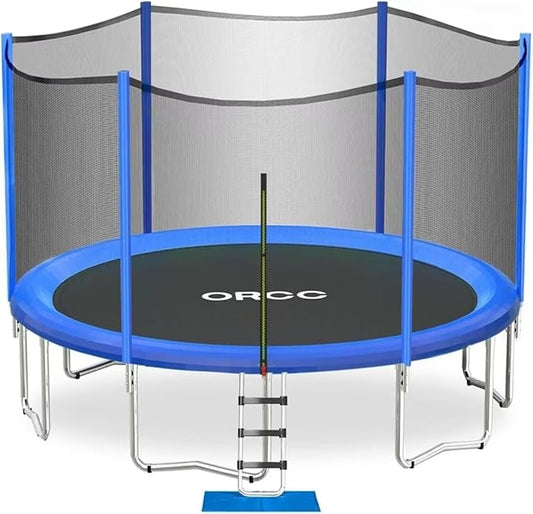 ORCC 1200LBS Weight Capacity Trampoline 16 15 14 12 10 8FT Outdoor Yard Trampolines for Kids Adults Outdoor Yard Trampolines for Kids Adults