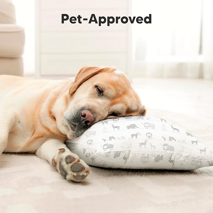 Toddler Pillow with Pillowcase - 10x18 My Little Dreamy Kids Travel Bed Pillows for Sleeping, Organic Cotton Small Pillowcase, Soft & Breathable, Machine Washable, Toddlers 2-5 Years Old (Savannah)