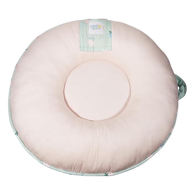 Pello Multi-use Luxe -Toddler Floor Pillow/Play Mat/Lounger (Rosie Berry Strawberry)