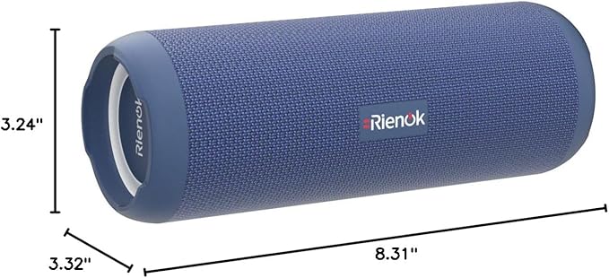 RIENOK Portable Bluetooth Speaker 30W Dual Pairing True Wireless Stereo HD Sound IPX7 Waterproof Outdoor Sport Shower Wireless Speaker Bluetooth 5.3 for Home Party