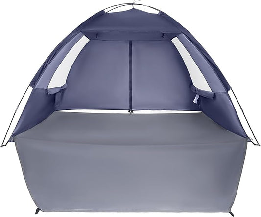 CAMEL CROWN Beach Tent UPF 50+ Sun Shelter for 2/3/5/6 Person, Lightweight Portable Sun Shade with Sand Anchor, Family Beach Day & Outdoor Adventures