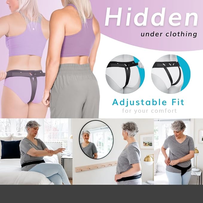 BraceAbility Pelvic Pro - Patented Prolapsed Uterus Support Belt - Women's Brace for Treating Dropped Bladder, Uterine Prolapse, Vulvar Varicosities, Postpartum and Symphysis Pubis Dysfunction (S)