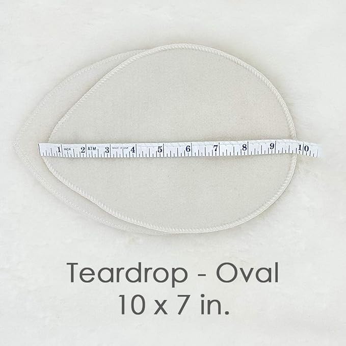 Merino Wool Nursing Pads, Style Softline, Regular Thickness, Teardrop - 10 x 7 in.