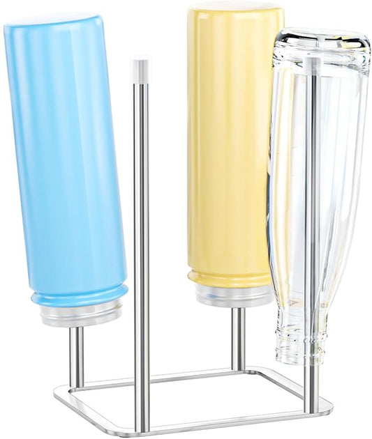 Water Bottle Drying Rack, Stainless Steel Bottle Dryer Rack, Baby Bottles Rack Dryer, Cup Drying Rack, Reusable Bag Drying Stand, Kitchen Stand Holder for Glass Bottles, Water Cups, Plastic Bag