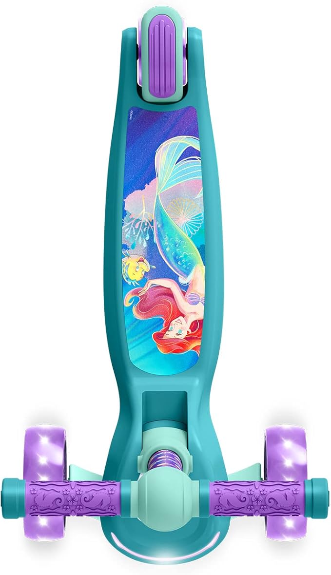 Jetson Character Kids Kick Scooter, LED Lights on Stem & Light-Up Wheels, Lightweight Frame, Height-Adjustable Handlebar, Lean-to-Steer System, Easy-Fold Mechanism