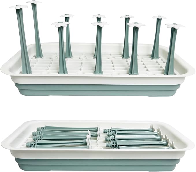 Large Countertop Bottle Drying Rack - Ideal for Insulated Water Bottles, Drinking Glasses, Sports Bottles, Baby Bottle Drying Rack, Tumblers, Mugs, Bottle Washer