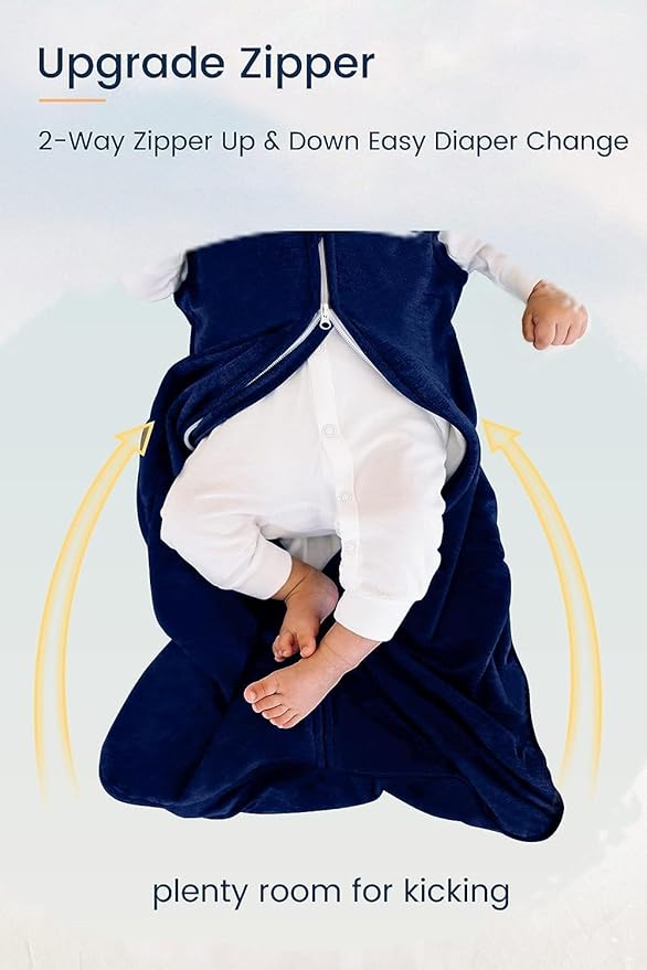 TotAha Toddler Sleep Sack 1.0 TOG for 2T-3T-4T, Wearable Blanket Baby Sleeping Bag with 2-Way Safe Zipper for All Seasons, Warm Soft Sleepsacks for Girl