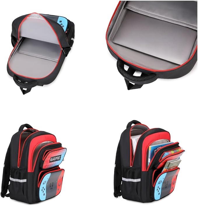 Boys Backpack 3d Cartoon GameBag for Children Teens School Backpacks for Waterproof Kids Backpack 17″Travel Backpacks (GAME)