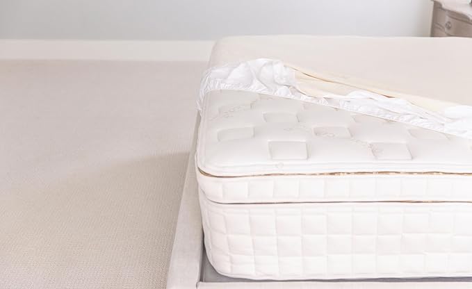 Naturepedic Organic Waterproof Mattress Protector Pad - Washable & Reusable Fitted Stretch Knit Mattress Cover - Highly Absorbent Bed Incontinence Pads - Breathable Cotton Protector for Queen, 9"-16"