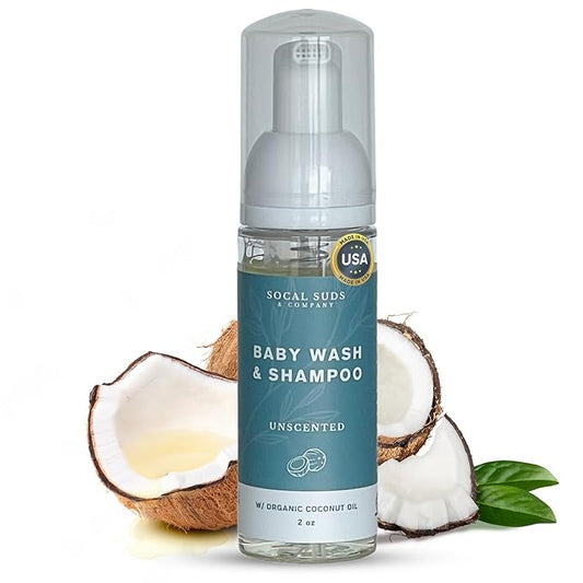 SoCal Suds & Company 2oz Organic Foaming Baby Wash & Shampoo - Fragrance Free