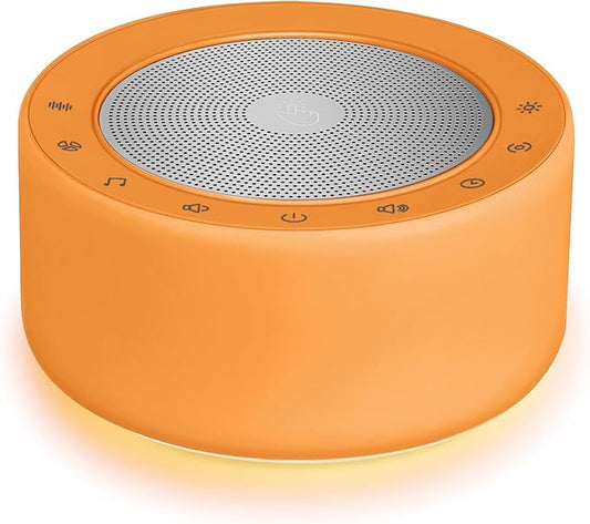 Nursery Lamp with Sound Machine, Mood Lighting, 7 Colors Night Light, 30 Soothing Sounds, White Noises for Baby, Adults. Timer, Plug in, Memory Function, Touch Control