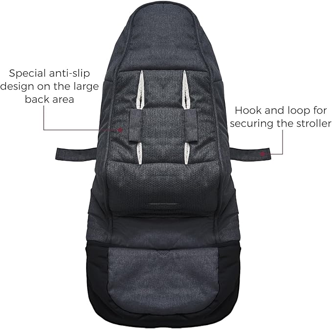 Momcozy Stroller Footmuff | Universal, Weather-Proof, Warm Stroller Bunting Bag | Extendable Winter Cover | Adjustable Buckle