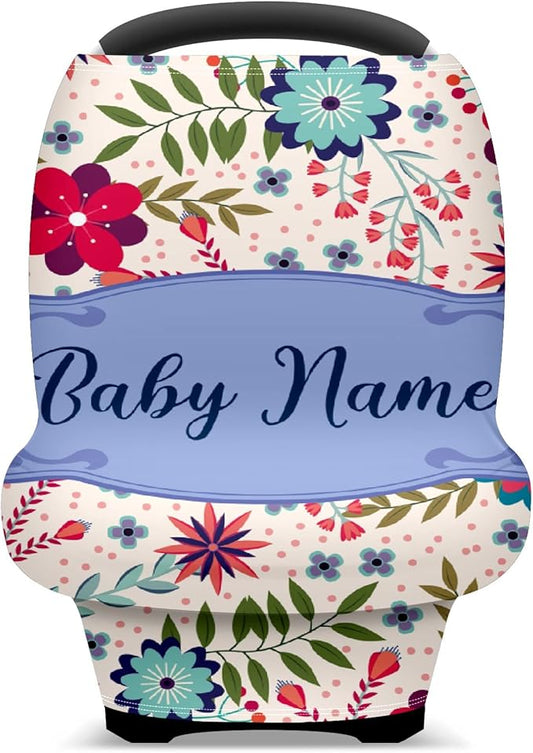 Baby Car Seat Stroller Cover Nursing Cover New Mom Breastfeeding Scarf Soft Stretchy Infant Carrier Cover Car Canopy Coverage