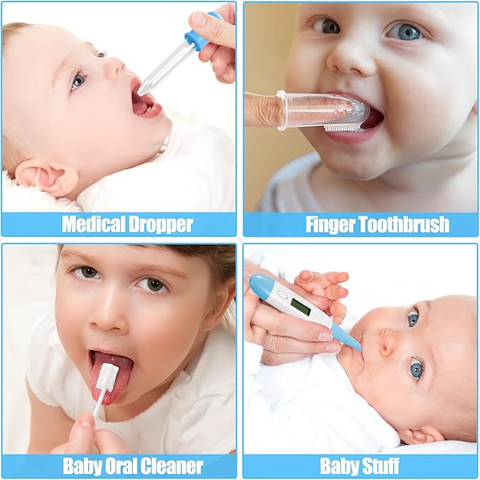 Baby Healthcare and Grooming Kit for Newborn Kids, 24PCS Upgraded Safety Baby Care Kit, Newborn Nursery Health Care Set, Baby Care Products