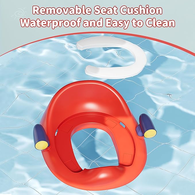 Potty Training Toilet Seat with Kids Step Stool Anti-Slip Toddler Potty Seat with Soft Cushion, Baby Potty Training Set Toddlers Toilet Seat for Boys and Girls (DarkBlue)