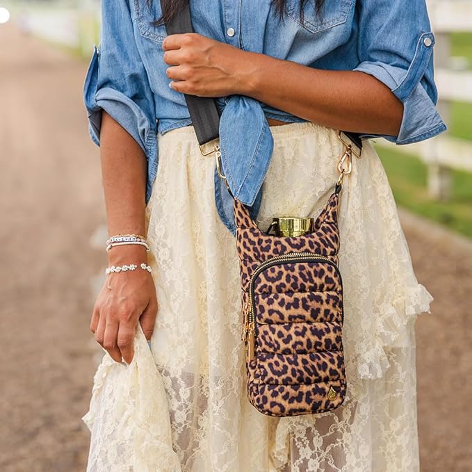 WanderFull® Original HydroBag® Collection, Water Bottle Holder w/Strap & Phone Pocket, Hands-Free Crossbody Water Bottle Bag