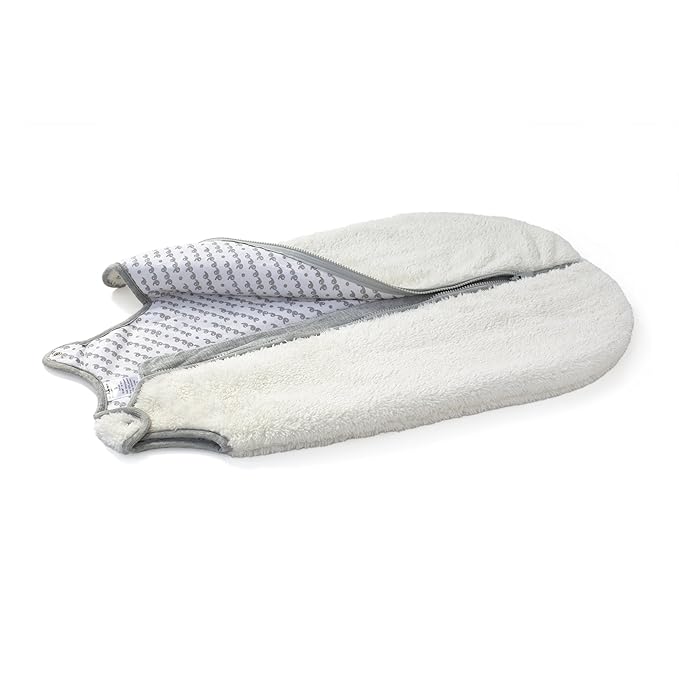 baby deedee Sleep Nest Teddy Baby Sleeping Bag, Ivory, Small (0-6 Months)