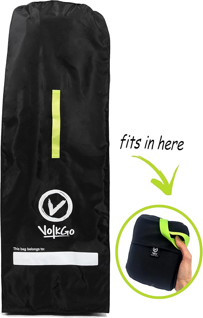 V VOLKGO Stroller Bag for Airplane, Large Cover for Airtravel, Jogger & Umbrella Stroller Cover for Travel - Fits Most Sizes, Gate Check Bag, Heavy Duty Durable Infant carrier covers for Air Travel