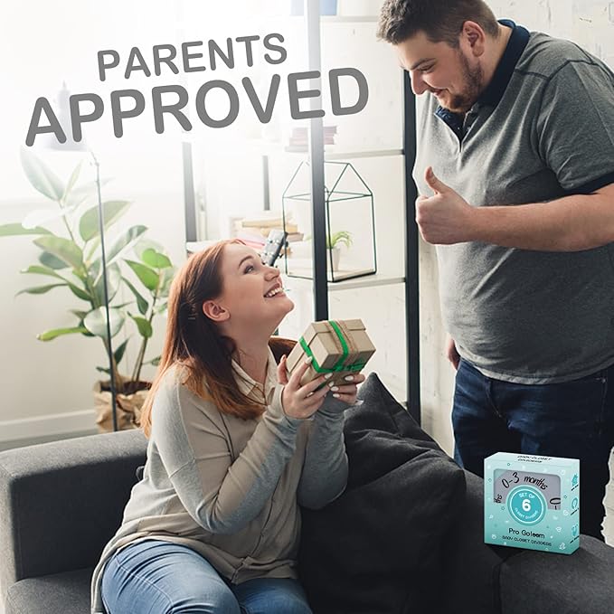 Pro Goleem Baby Closet Dividers Gray Baby Closet Organizer for Nursery Baby Clothes Size Age Dividers Fits 1.5" Rod 6 PCS