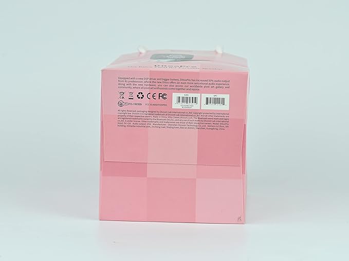 Divoom Ditoo Retro Pixel Art Game Bluetooth Speaker with 16X16 LED App Controlled Front Screen (Pink)