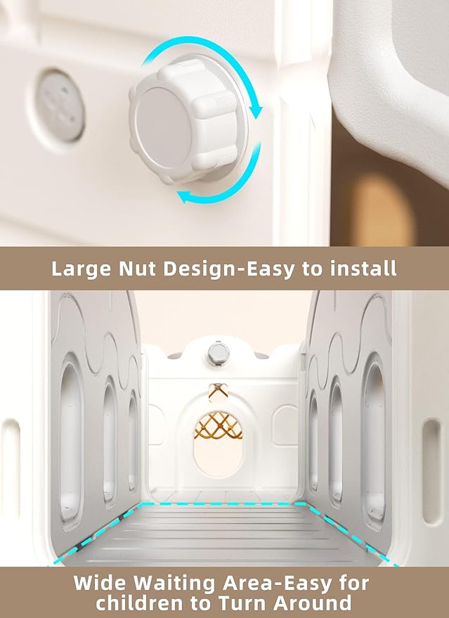 8 in 1 Toddler Slide Set, Kids Slide for Toddlers Age 1-3, Toddler Climber Slide PlaySet with Basketball Hoop,Outdoor Indoor Playground for Toddlers 1-3, White Gray